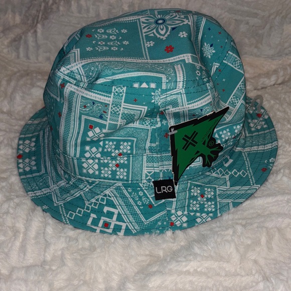 Men’s LRG Lifted Research Group Bucket Hat multicolor Turquoise Patterned - Picture 1 of 5